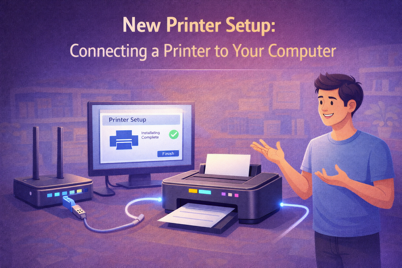 New Printer Setup: Connecting a Printer to Your Computer