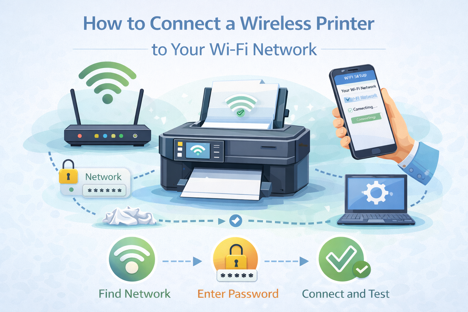 How to Connect a Wireless Printer to Your Wi-Fi Network
